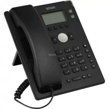 snom D120 - telefone VoIP - conferência tripla - SIP - 2 cabos - preto (4361)