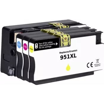 Renkforce embalagem combinada de tinta substitui HP 950 XL, 951 XL (C2P43AE) compatível preto, ciano, magenta, amarelo RF-5705448 (RF-5705448)