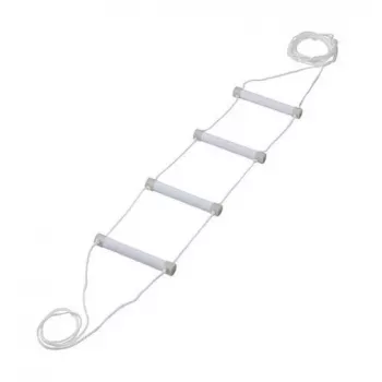 Escada de cama de reabilitação Qmed DRQM3G0AAXXXP, 4 degraus, polietileno, carga máxima 90 kg, fluorescente, largura dos degraus 25 cm