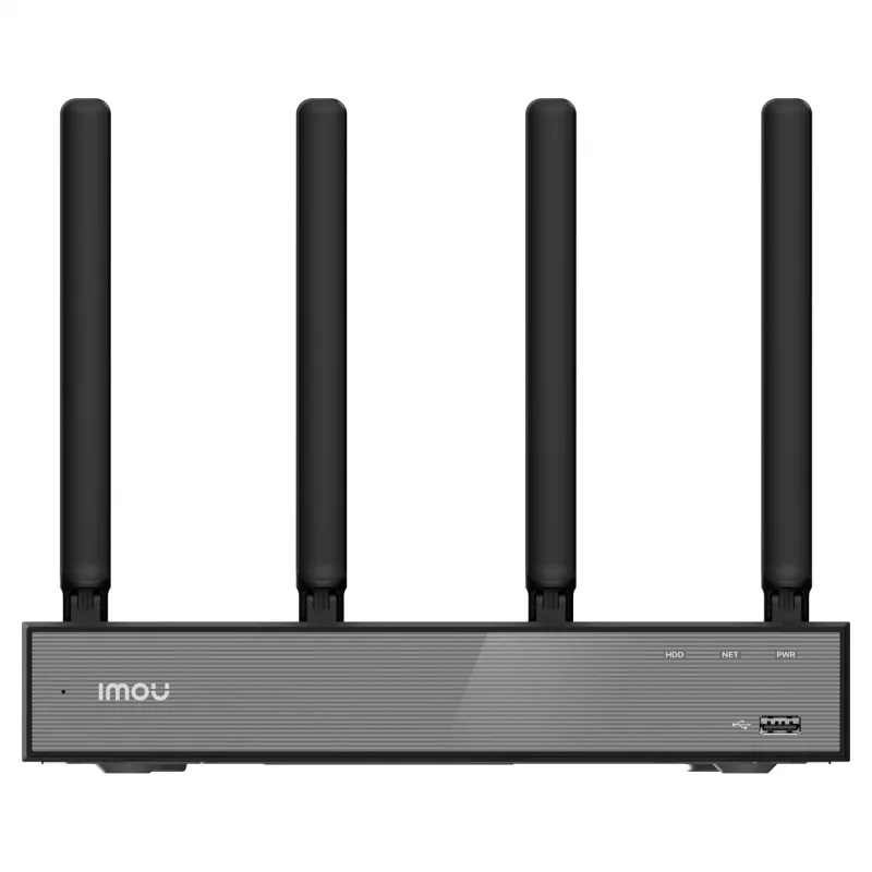 Gravador de vídeo em rede IMOU N118W preto — 18 canais, reprodução 4 canais, máx. 3840×2160, WLAN dual-band, SATA até 16 TB