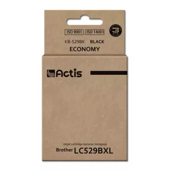 Tinteiro ACTIS KB-529Bk compatível com Brother, preto pigmentado, 58 ml, rendimento standard, embalagem individual
