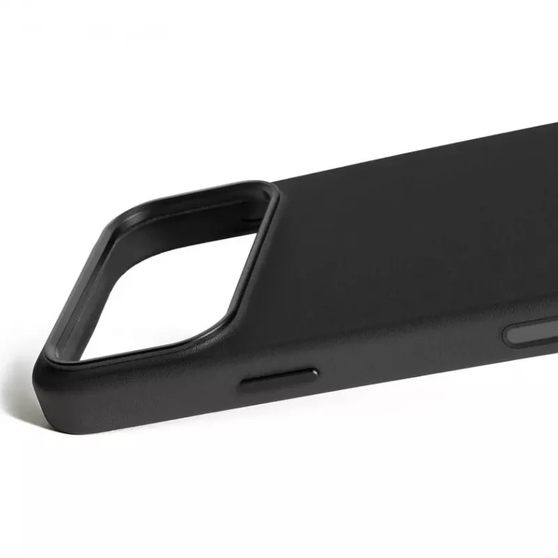 Mujjo Full Leather Case capa para iPhone 17 Pro Max preto