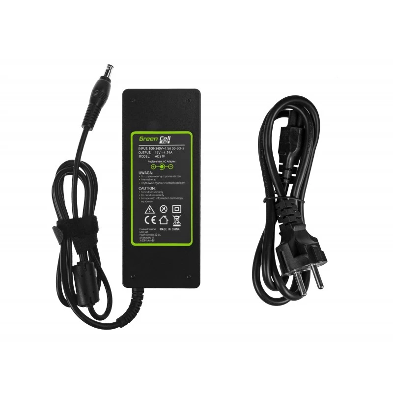 Green Cell AD21P fonte de alimentação para interiores 90 W preto