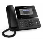 Telefone IP Snom D815WB preto — ecrã IPS de 5 polegadas, Gigabit Ethernet, Wi‑Fi 802.11n/ac, PoE, Bluetooth