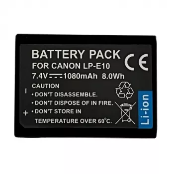 Bateria de câmara de iões de lítio recarregável Extra Digital LP-E10 1080 mAh para modelos Canon EOS