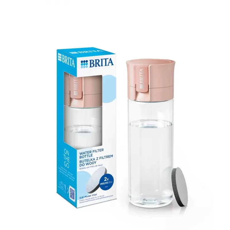 Garrafa filtrante Brita Vital pêssego 2 fatias