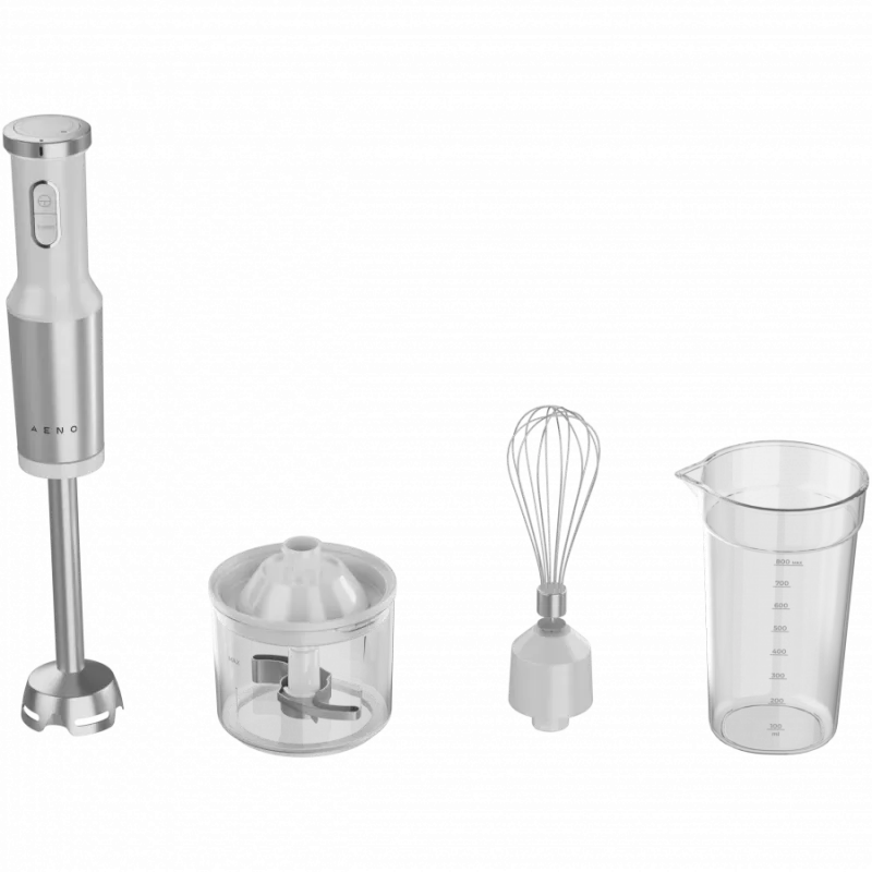 Batedeira manual, 1200W em CB, branco, lâmina Tigerzahn, batedor de varas, robot de cozinha, copo