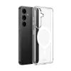 Capa MagSafe transparente Crong para Samsung S25+ (modelo CRGCSHMSGS25PTRS) — cobertura de proteção transparente para o telefone
