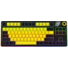 LORGAR KBP70TKLW, teclado gaming mecânico TKL sem fios Pro, preto/amarelo, layout EN