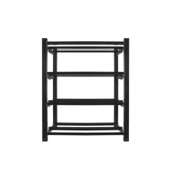 Suporte de bateria para UPS 830x454 2 filas 4 níveis 8 compartimentos preto embalado plano