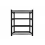 Suporte de bateria para UPS 830x454 2 filas 4 níveis 8 compartimentos preto embalado plano