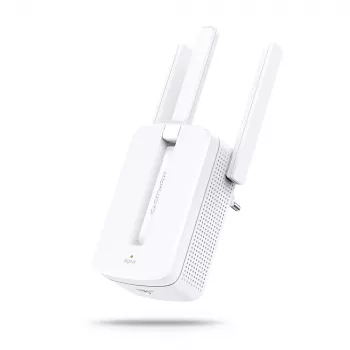 Repetidor WiFi N Mercusys 300Mbps Extensor de rede WiFi Amplificador wireless MW300RE (N300, 2 antenas externas)