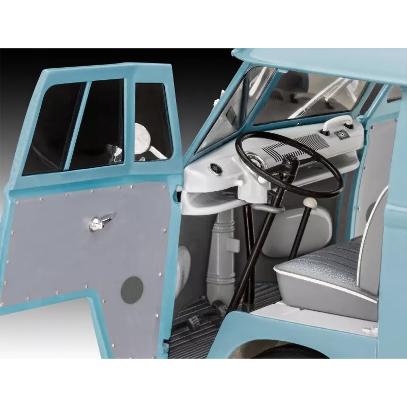 Modelo em plástico VW T1 Panel Van - decoração Gulf 1/24