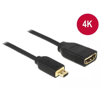 Cabo HDMI DeLOCK 0,2 m HDMI-A/HDMI Micro-D