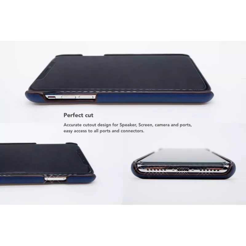 Capa traseira com compartimento para cartões VixFox para iPhone 7/8 Plus – azul-marinho, capa traseira protetora com compartimento para cartões