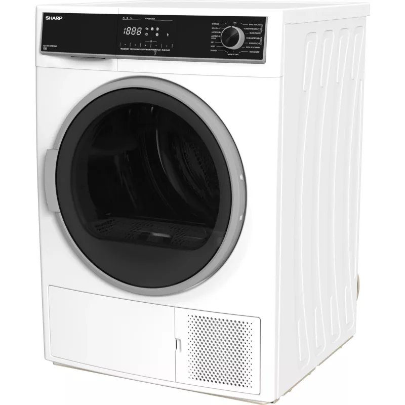 Máquina de secar roupa Sharp KD-HHH8S8GW3-DE de instalação livre carga frontal 8 kg branco