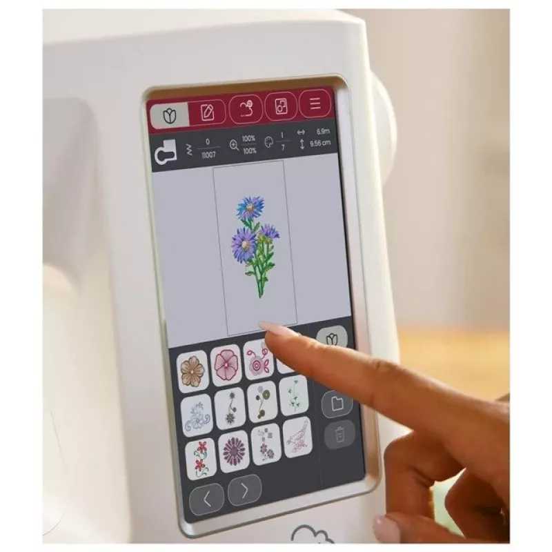 Máquina de costura e bordar SINGER SE 9185 WiFi — máquina doméstica multifuncional com função de bordado integrada e conectividade Wi-Fi
