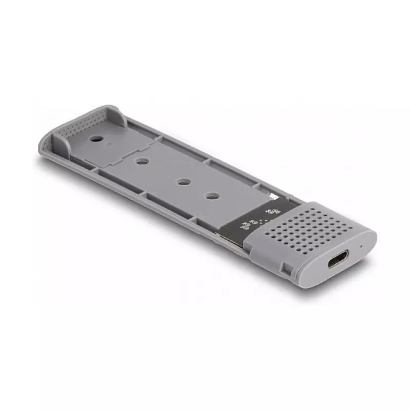 Caixa para SSD DeLOCK externa USB Type-C combo para SSD M.2 NVMe PCIe ou SATA sem ferramentas