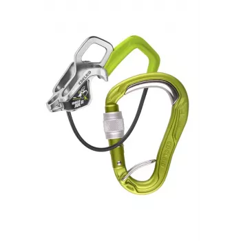 Kit de segurança EDELRID Mega Jul Bulletproof Screw II Oasis - Dispositivo de segurança e mosquetão de rosca