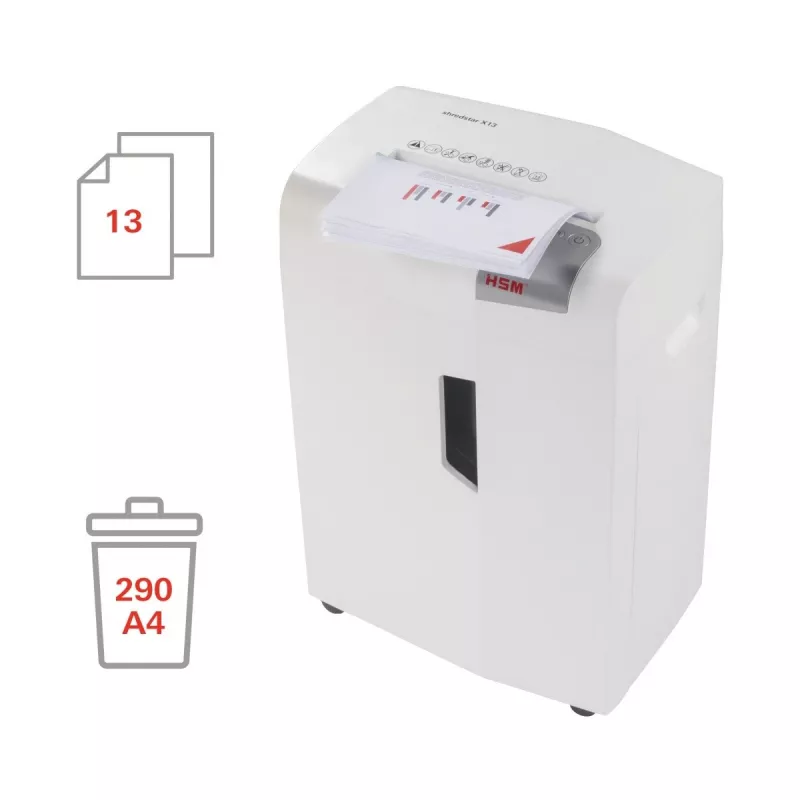 Destruidora de documentos HSM shredstar X13, 4 x 37 mm + mecanismo de corte de CD separado