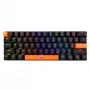 Teclado mecânico Baracuda Dolphin preto layout US com switches azuis