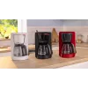 Máquina de café de filtro Bosch TKA2M113, depósito de água 1,25 l, 15 chávenas, preta