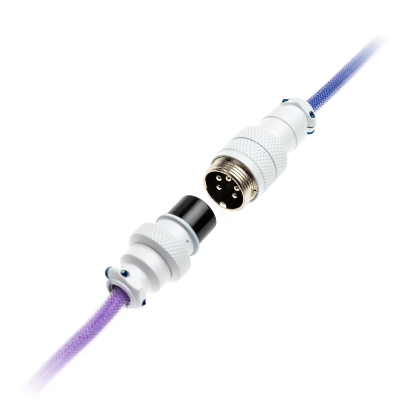 Cabo espiral Ducky Premicord Afterglow, USB Type-C para Type-A - 1,8 m