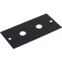 Omnitronic 30050045 módulo de painel rack 2U com 2 conectores jack, 44x88 mm