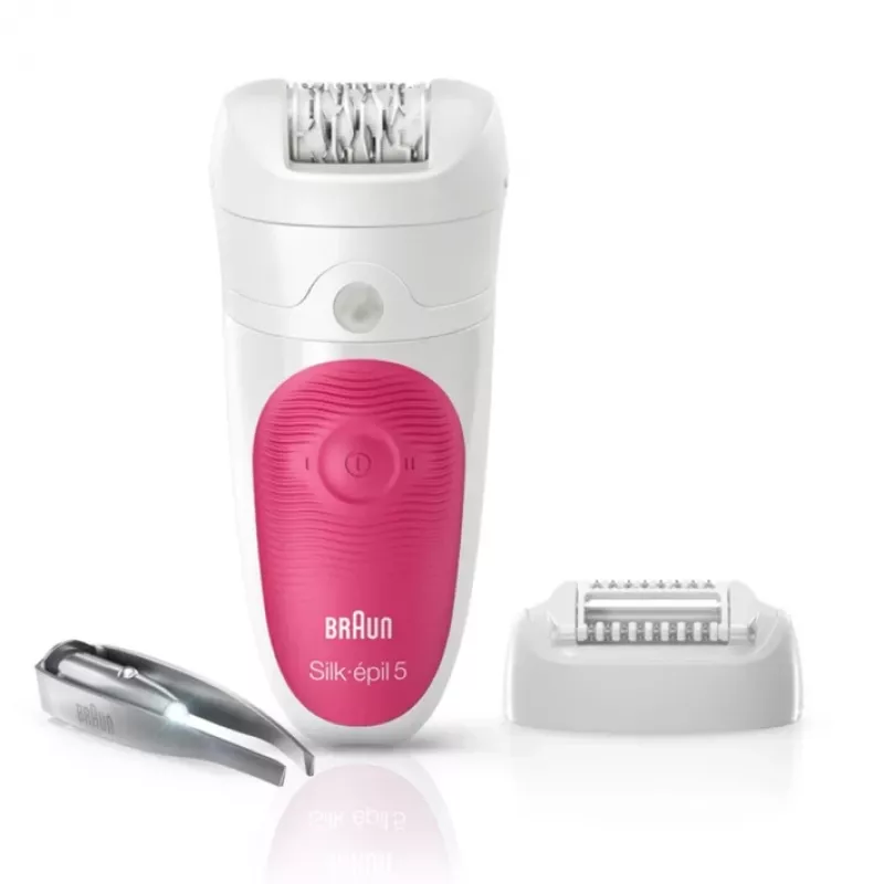 Depiladora Braun Silk-epil 5 5-500 SensoSmart, rosa/branco