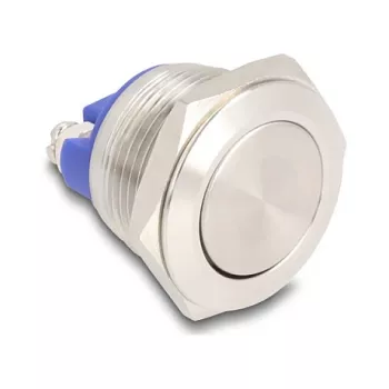 Interruptor de pressão DeLOCK 22040 2P níquel aço inoxidável 250V 5A