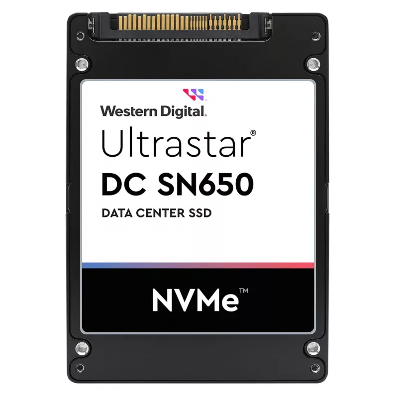 Unidade SSD WESTERN DIGITAL Ultrastar DC SN650 7680 GB U.3 PCIe TLC ISE