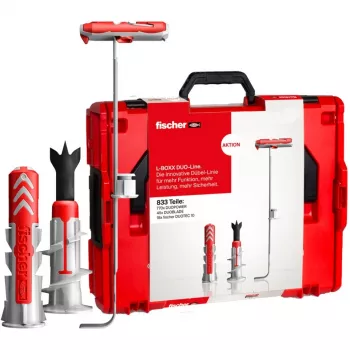 Conjunto de buchas Fischer L-BOXX 833 peças