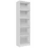 Estante de escritório Topeshop R50 BIEL 5 prateleiras branco
