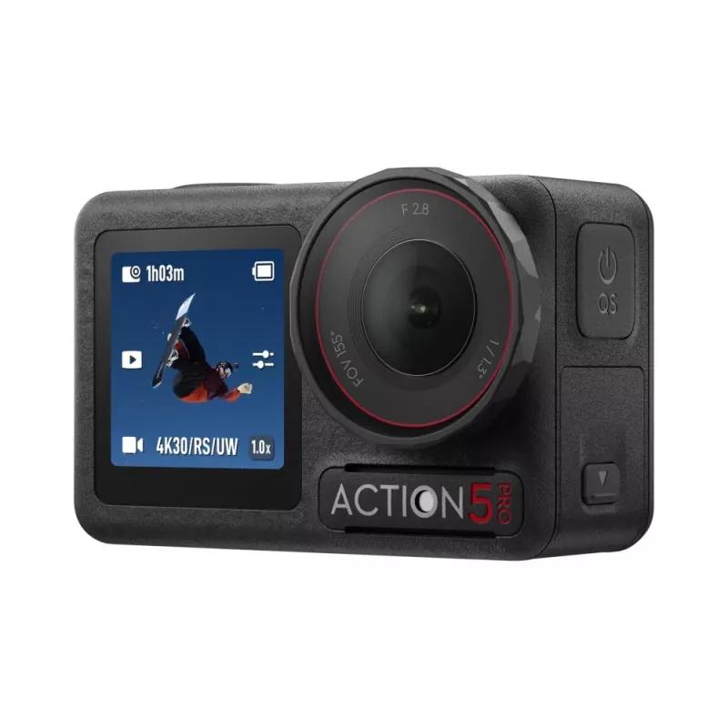 DJI Osmo Action 5 Pro Standard Combo câmara de ação, 40 MP, 4K Ultra HD 120 fps, sensor CMOS de 1/1,3", à prova de água a 20 m, preta