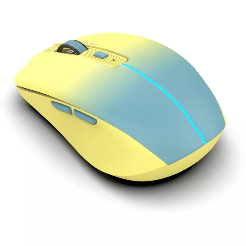 Cian Technology GmbH rato INCA IWM-511RS Bluetooth+sem fios RGB cor base amarelo