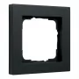 Moldura de cobertura para interruptor de luz Gira E2 preto, plástico sem parafusos, 1 módulo