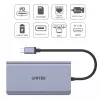 Hub UNITEK uHUB S7 USB 3.2 Gen 1 Type-C cinzento