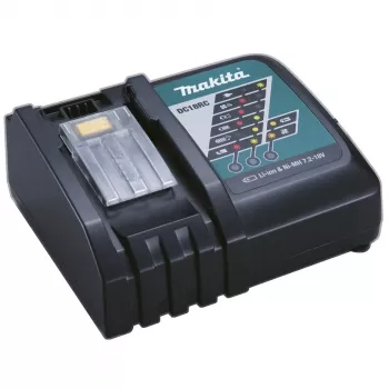 Makita DC18RC - Carregador de bateria - 1 x carga de bateria - para Makita DCS553, DGA514, DGA901, DHP453, DHP482, DHS630, DLW140, DLX3179, DML815, LXT DBN500 (DC18RC)