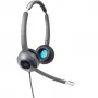 Headset On-Ear com fios Cisco 522 — Supra-aural duplo, 3,5 mm com adaptador USB-A, antracite