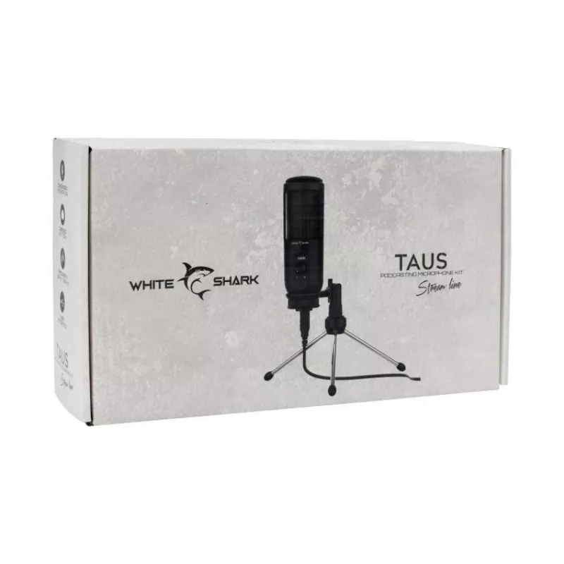 Microfone White Shark TAUS preto Studio