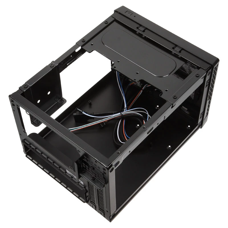SilverStone SUGO 13 - Desktop - Mini-DTX - sem fonte de alimentação (AT / PS/2) - preto - USB/Áudio (SST-SG13B-Q)