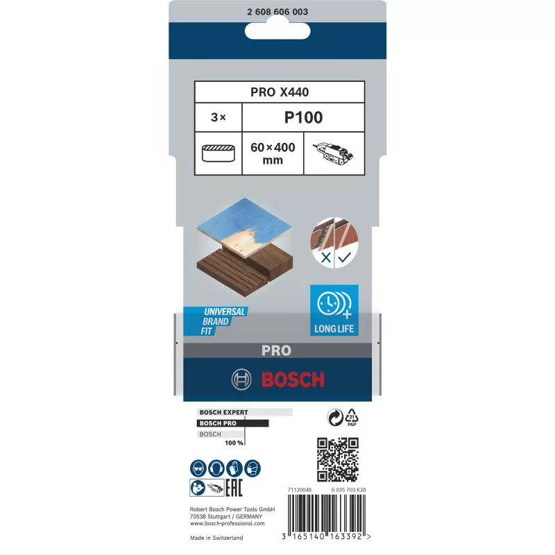 Acessório de lixagem Bosch 2 608 606 003 3 peças