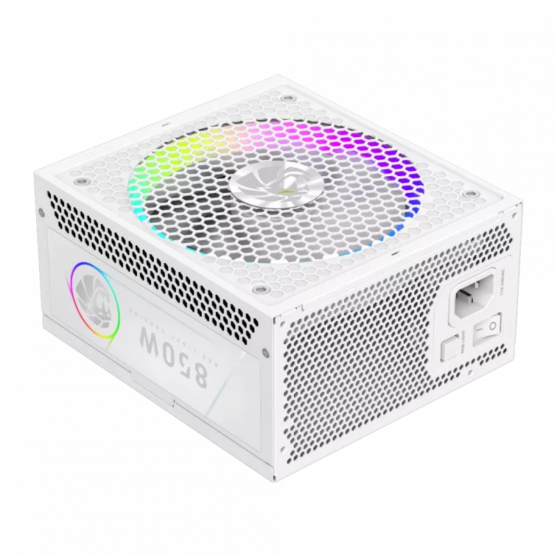 Fonte de alimentação Gamemax, 80 PLUS, Gold | RGB 850G WH | 850 W