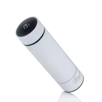 Extralink Smart Travel Mug branco, caneca térmica com indicador de temperatura