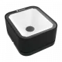 Leitor 2D Newland FR2780 Urchin USB branco – leitor de códigos de barras 2D manual, interface USB