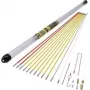 Guias de puxar cabos c.k tools MightyRod PRO T5422 conjunto de 12 m — conjunto de varetas de fibra de vidro para instalação de cabos em tubos e condutas