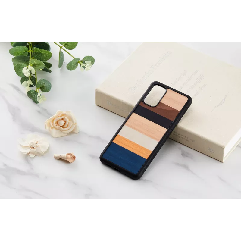Capa para telemóvel Man and Wood Galaxy S20+ preto – cobertura traseira de proteção para Samsung Galaxy S20+