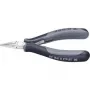Pinça de precisão KNIPEX ESD para eletrónica – pinça de precisão para trabalhos de montagem fina, por exemplo em eletrónica e mecânica de precisão – para agarrar, segurar e dobrar – versão El