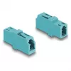 DeLOCK acoplador de fibra ótica LC simplex fêmea para LC simplex fêmea OM3 água