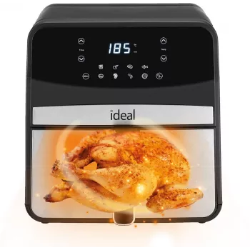 Fritadeira de ar quente Eldom IK1501 — 6,5 l, 1800 W, LED tátil, termostato regulável, cuba removível lavável na máquina de lavar loiça